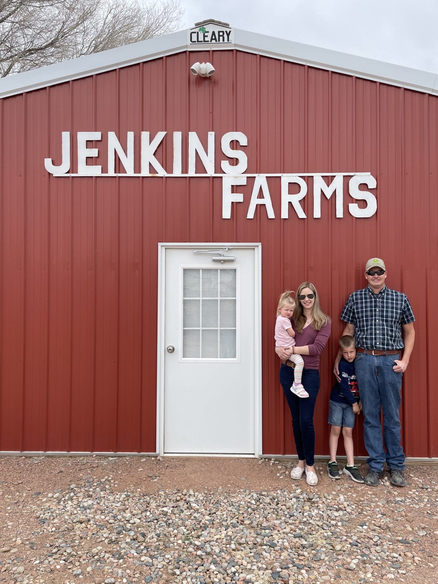 image of jenkins family at the farm in penrose