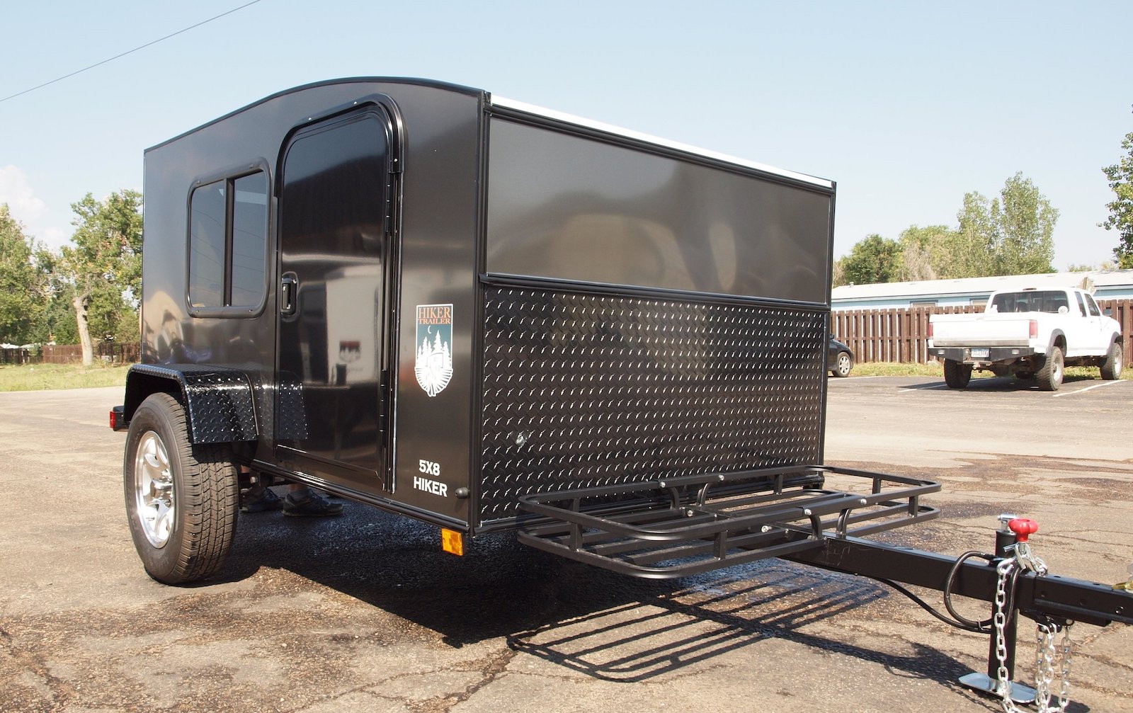 Image of a black hiker trailer