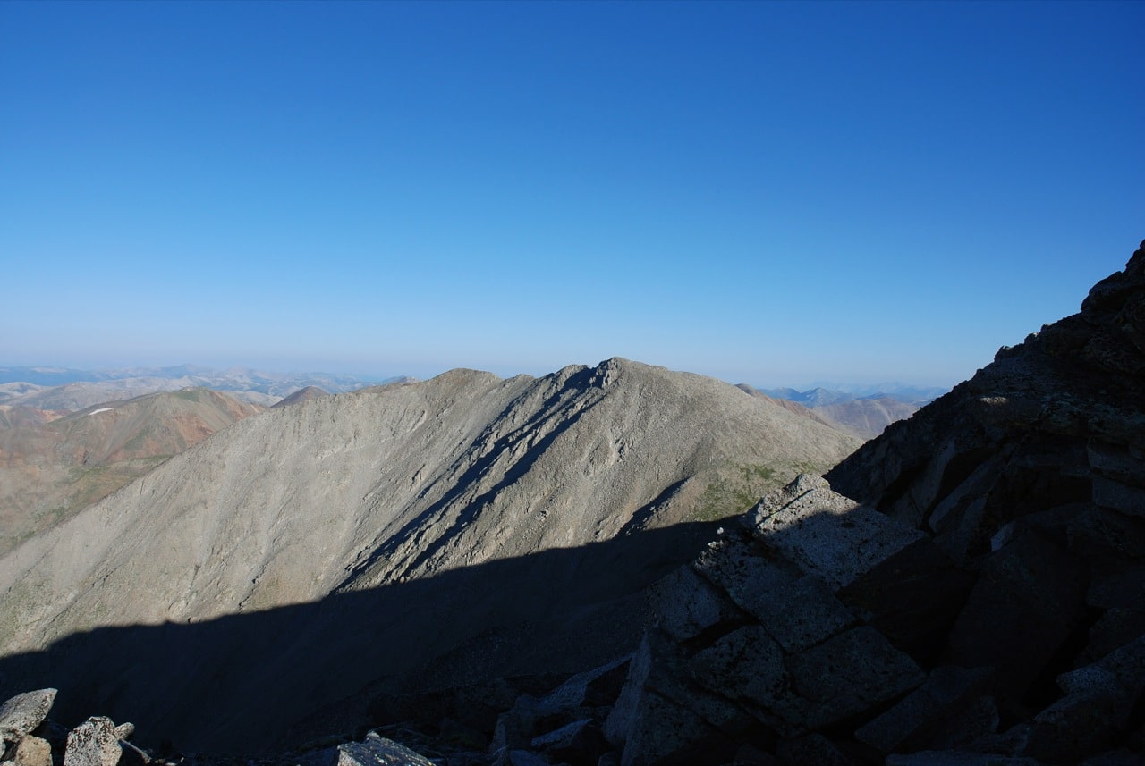 Mt Shavano Summit looking Tabeguache Peak