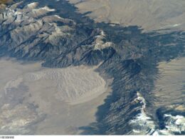 Aerial view of Sangre de Cristo Mountains Coloraod