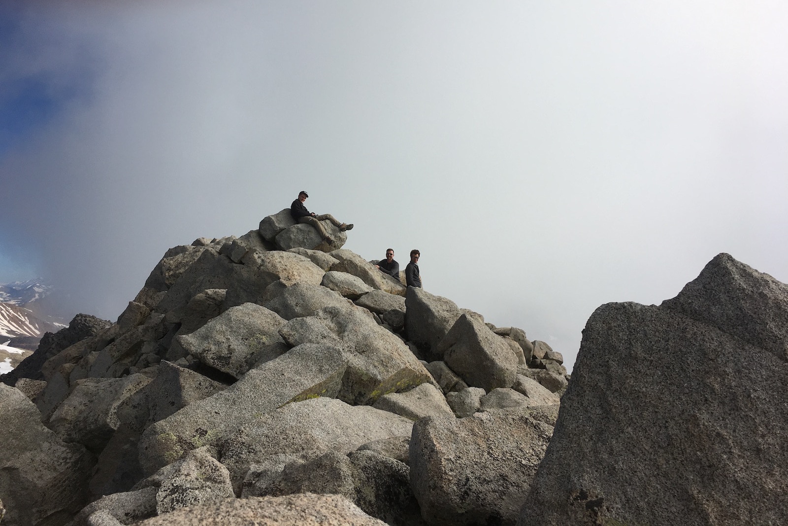 Summit of Mount Shavano Summer Hikers