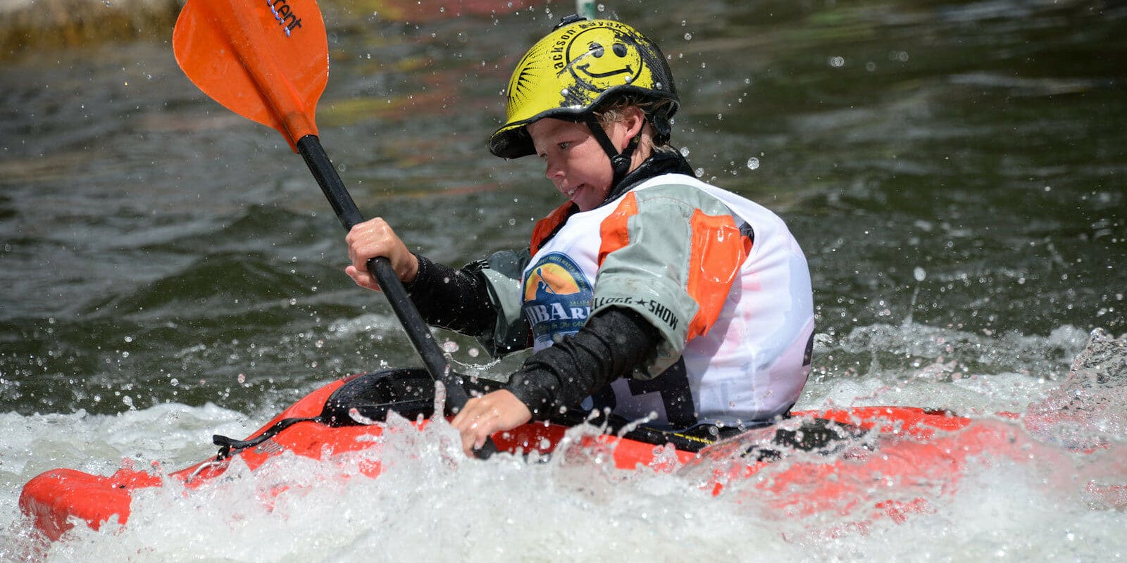 Image of a kayaker at the FIBArk Whitewater Festival in Colorado