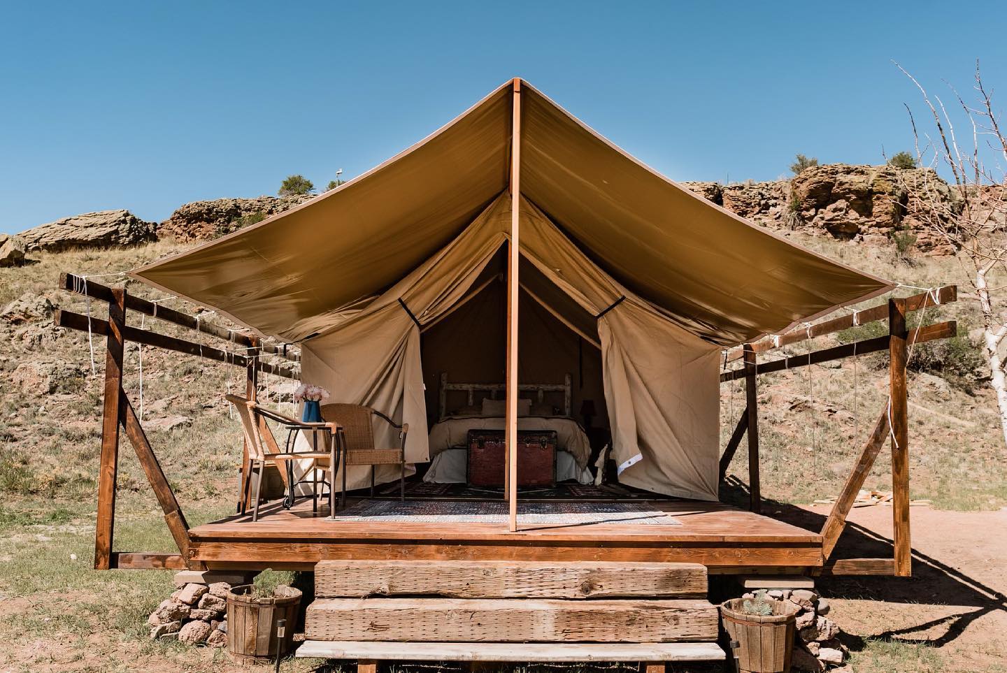 Image of the overnight accommodations at Badger Creek Ranch in Canon City, Colorado