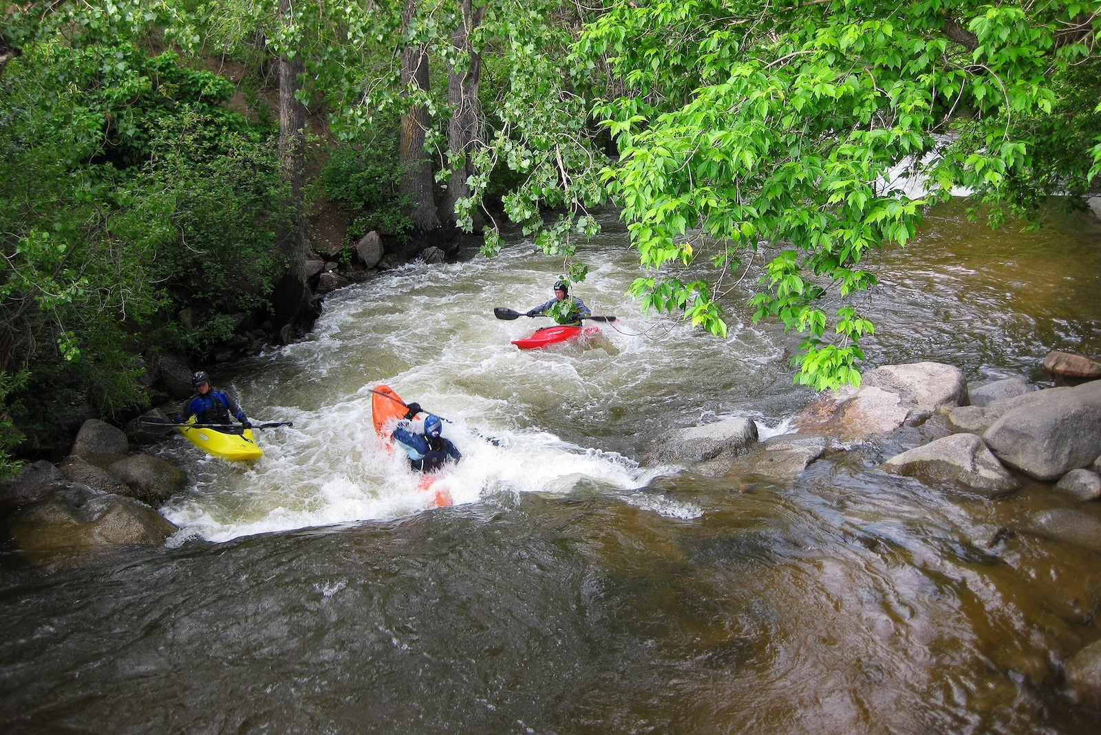 Boulder Creek Kayakers Colorado