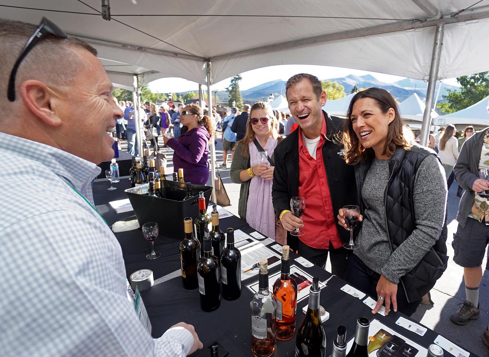 A booth at the Breckenridge Wine Classic in Colorado