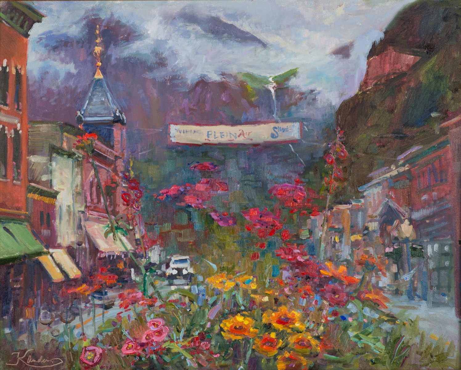 Image of Kirsten Anderson's "Chance of Precipitation" from the Telluride Plien Air Festival