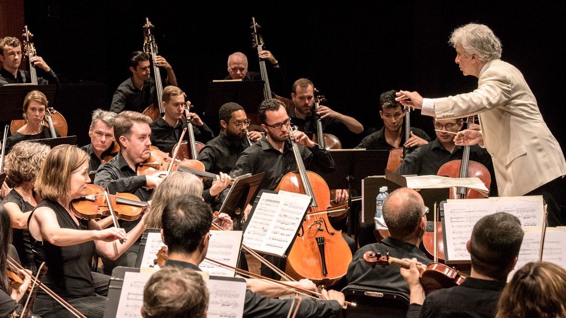 Image of an orchestra at the Colorado Music Festival in Boulder