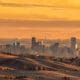 Downtown Denver and Airport Sunrise from Red Rocks