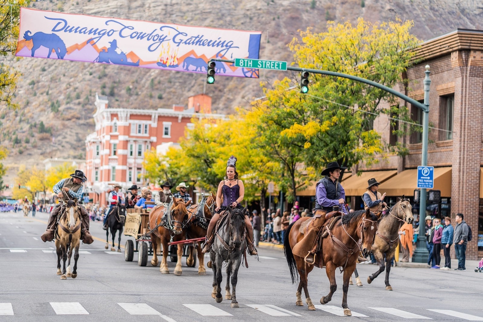 Image Durango Cowboy Gathering Parade in Colorado