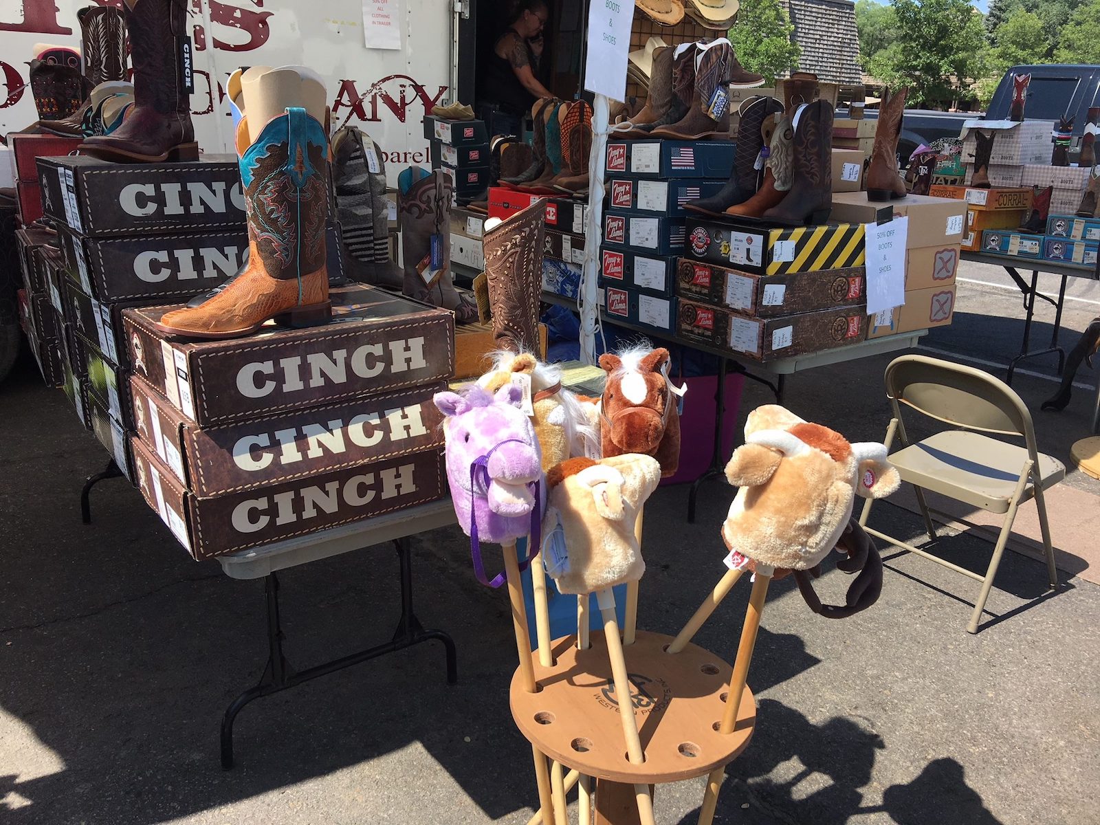 Image of a booth at the Durango Fiesta Days at the La Plata County Farigrounds