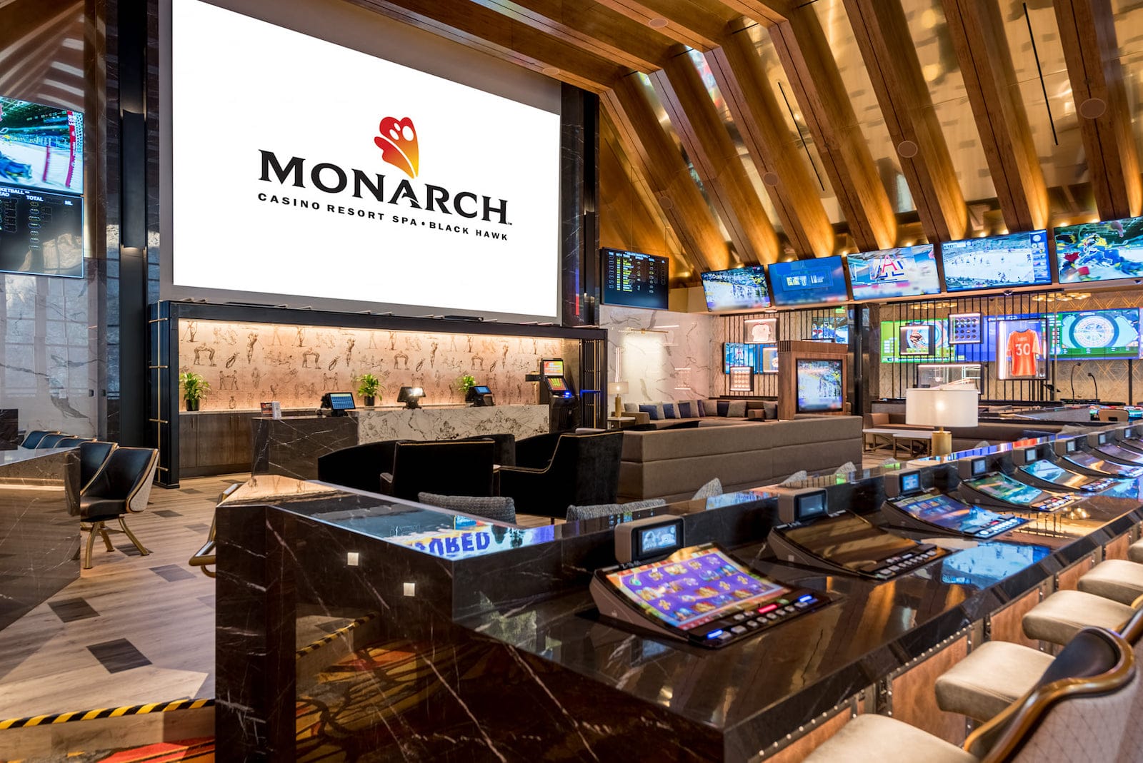 Image of Monarch Casino Resort's Sportsbook in Black Hawk, Colorado