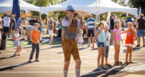 Image of kids dancing at Parker Oktoberfest