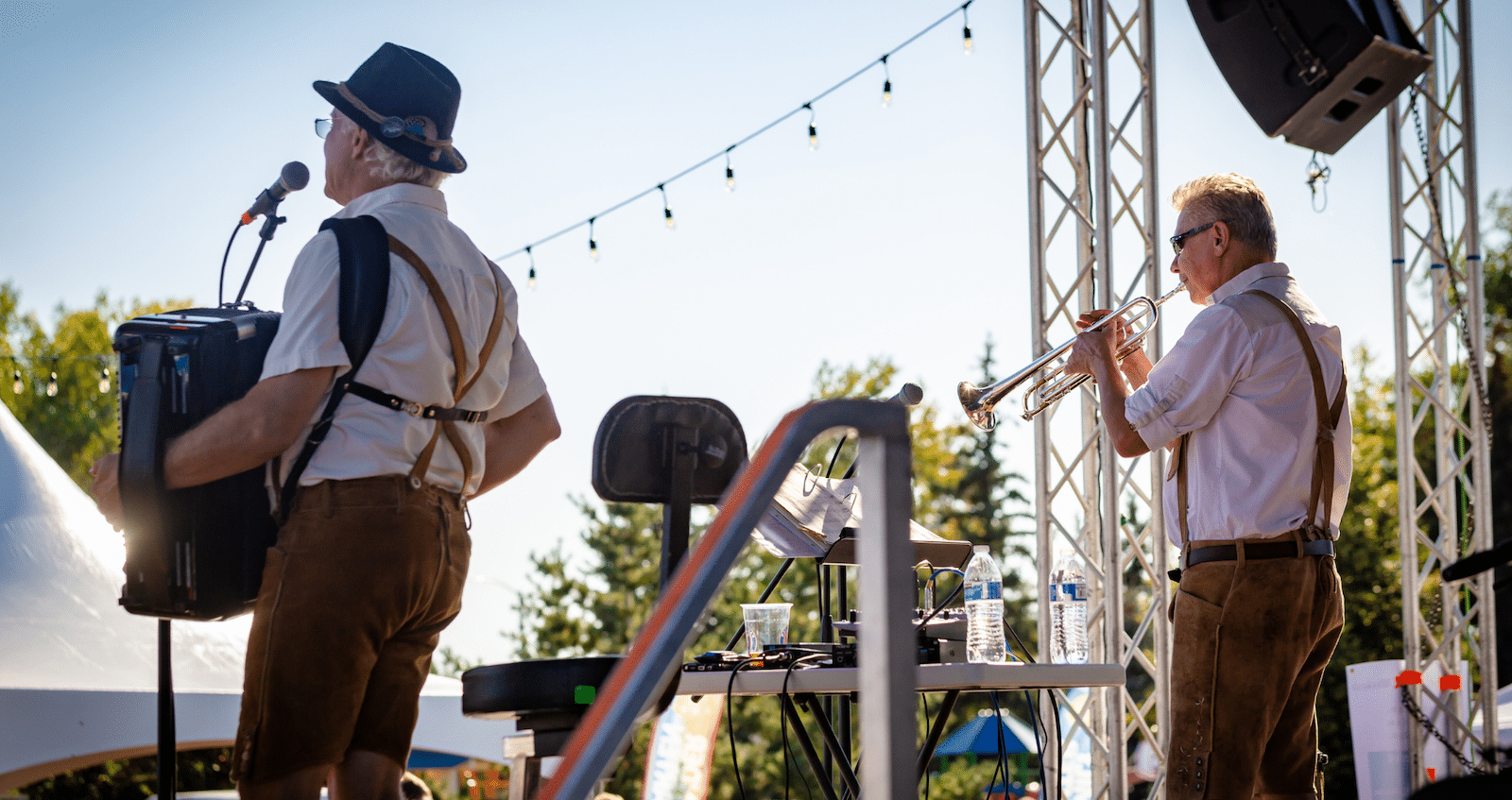 Image of bands playing at Parker Oktoberfest in Colorado