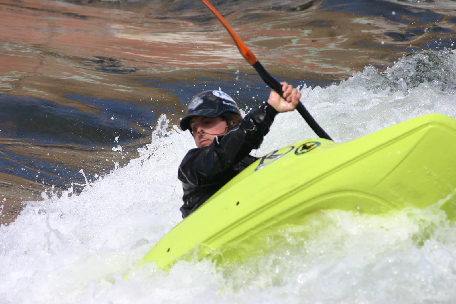 Pueblo Whitewater Park Kayaker Colorado