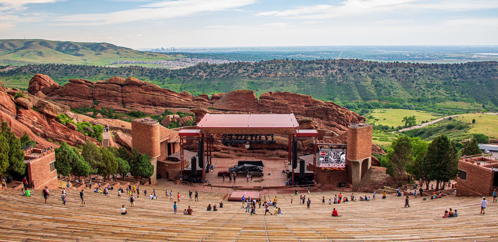 Image of the Red Rock Amphitheater in Morrison, CO