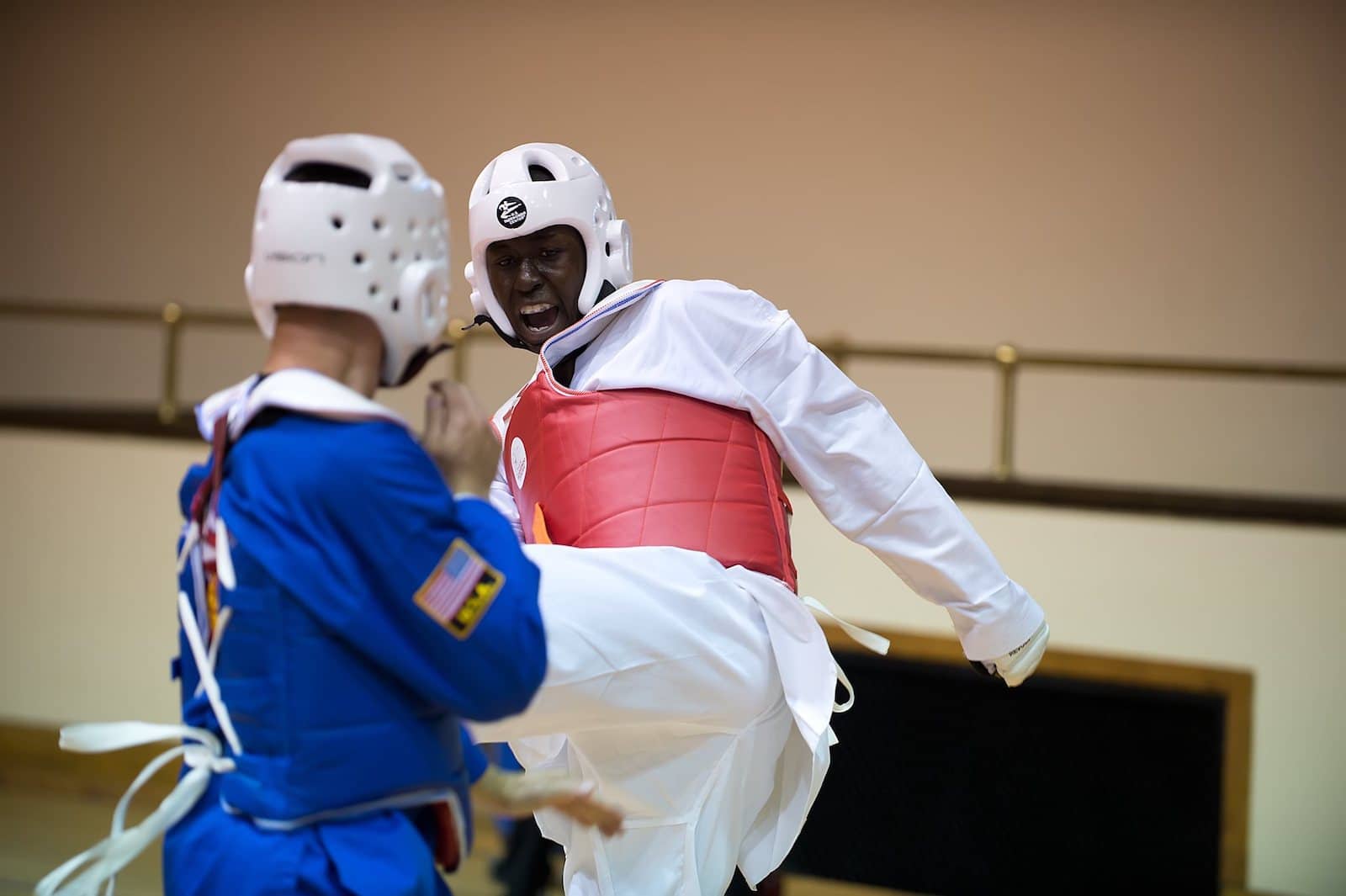 Image of a Tae Kwon Do competition at the Rocky Mountain State Games in Colorado Springs, CO