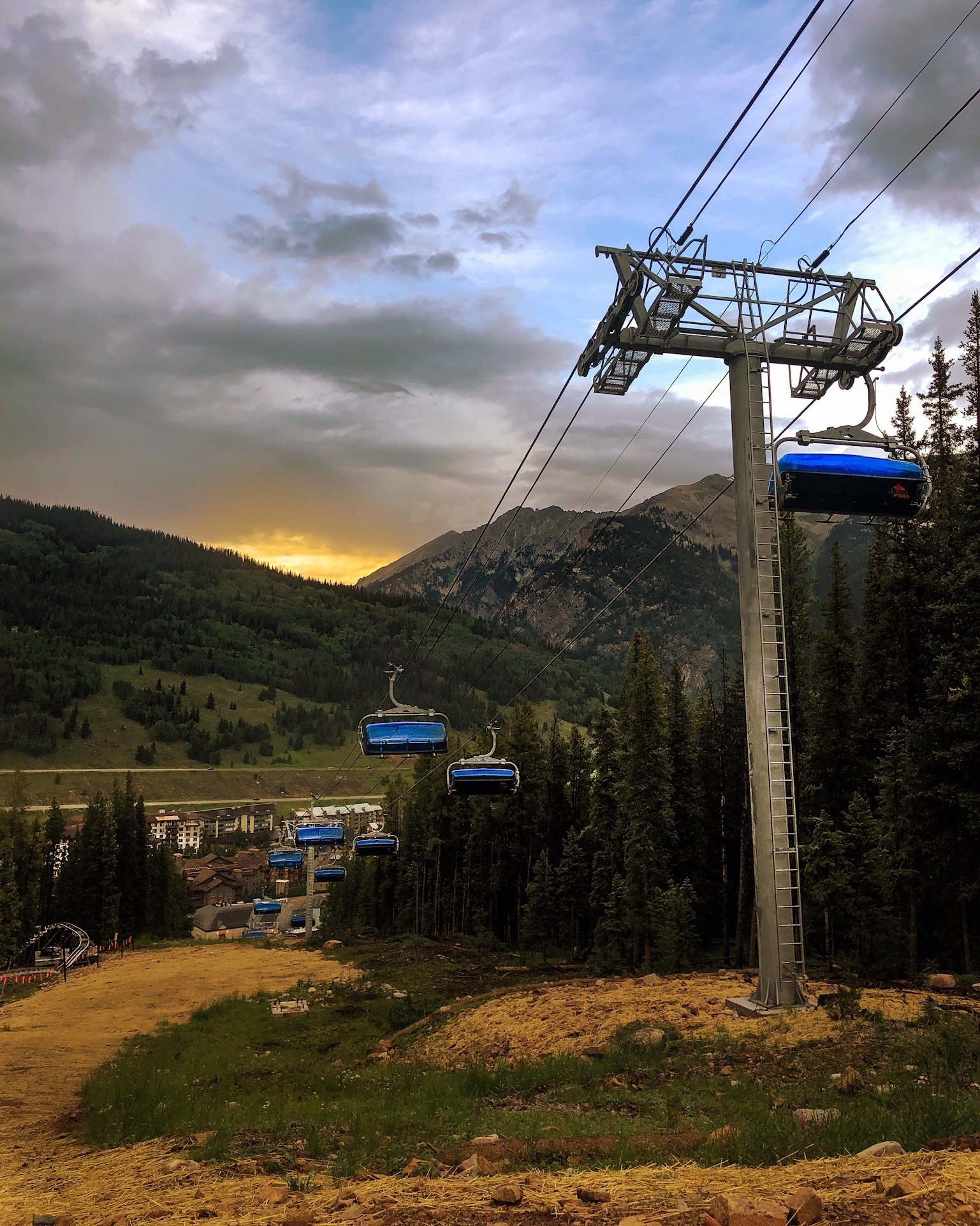 image of chairlifts at Copper Mountain