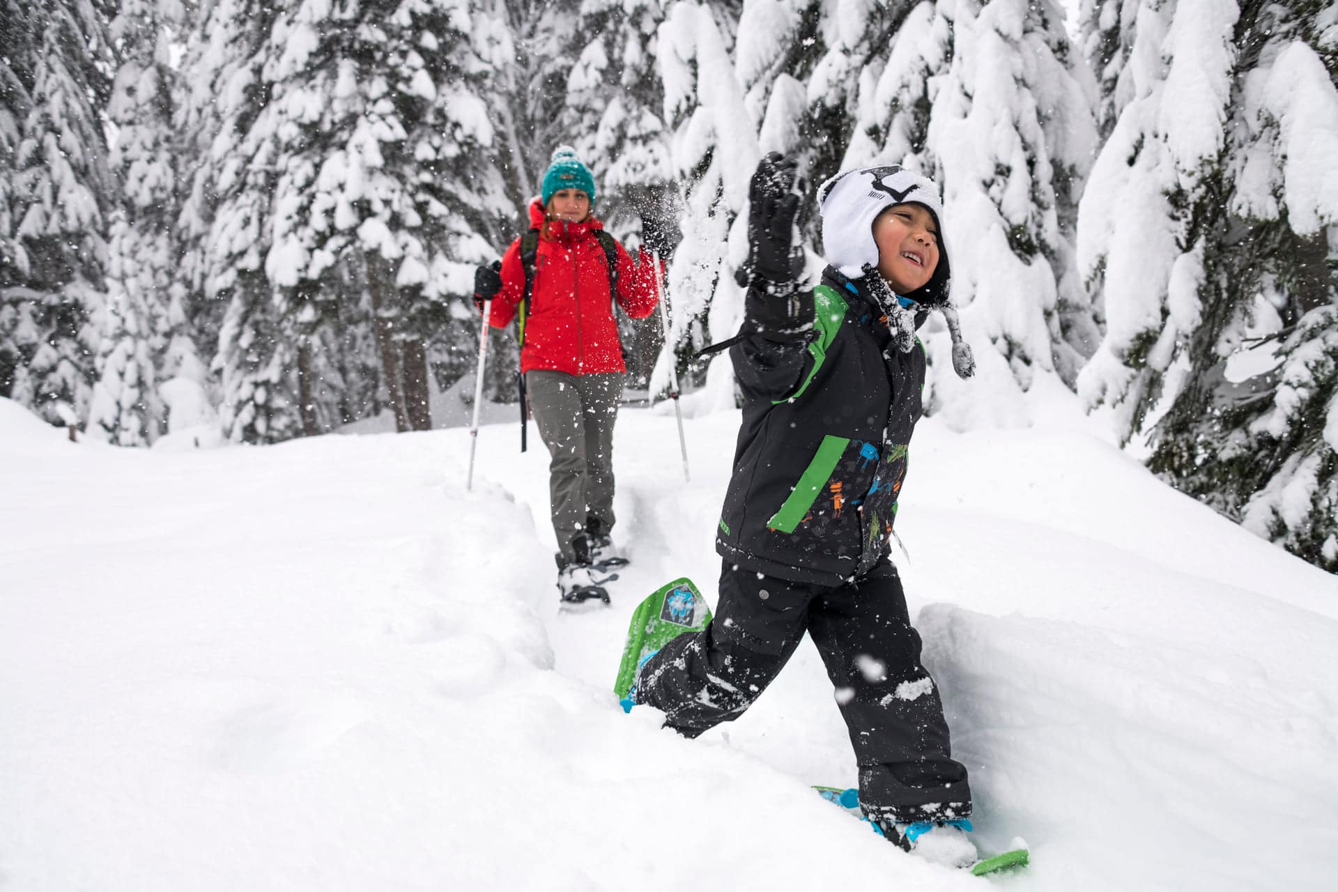 image of snowshoeing in south fork