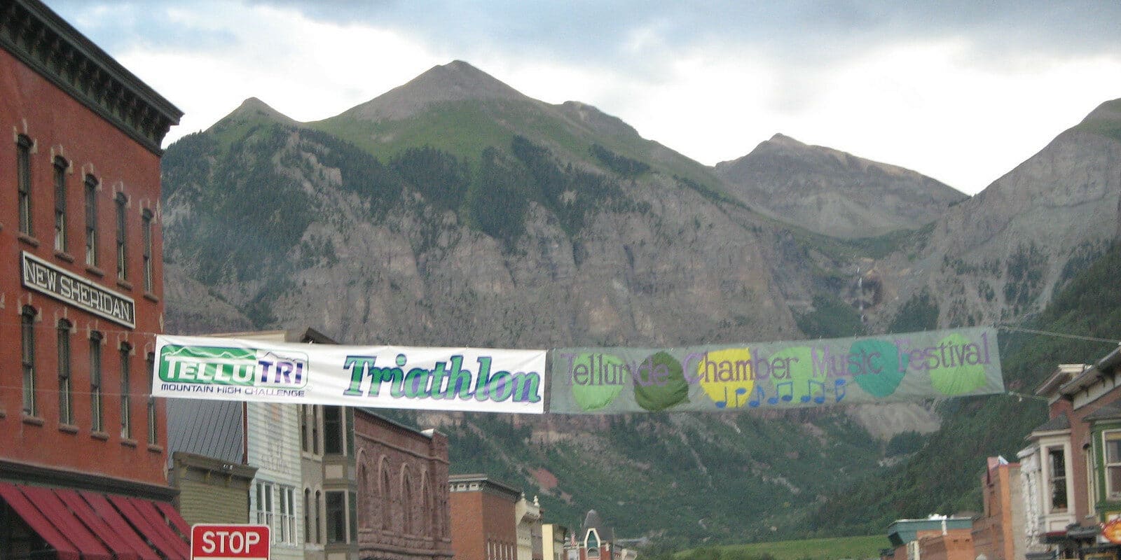 Image of the Telluride Chamber Music Festival sign