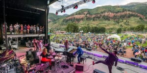 Image of a performer at the Telluride Jazz Festival