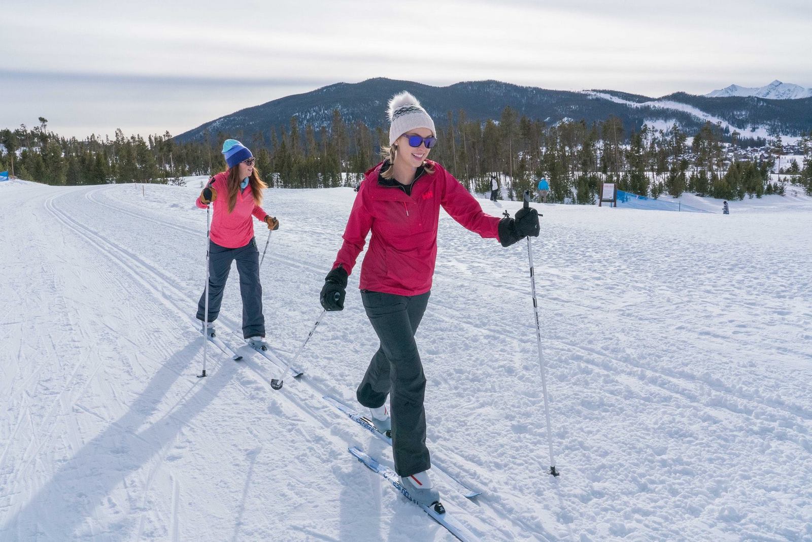 Cross country skiing at Keystone resort, CO
