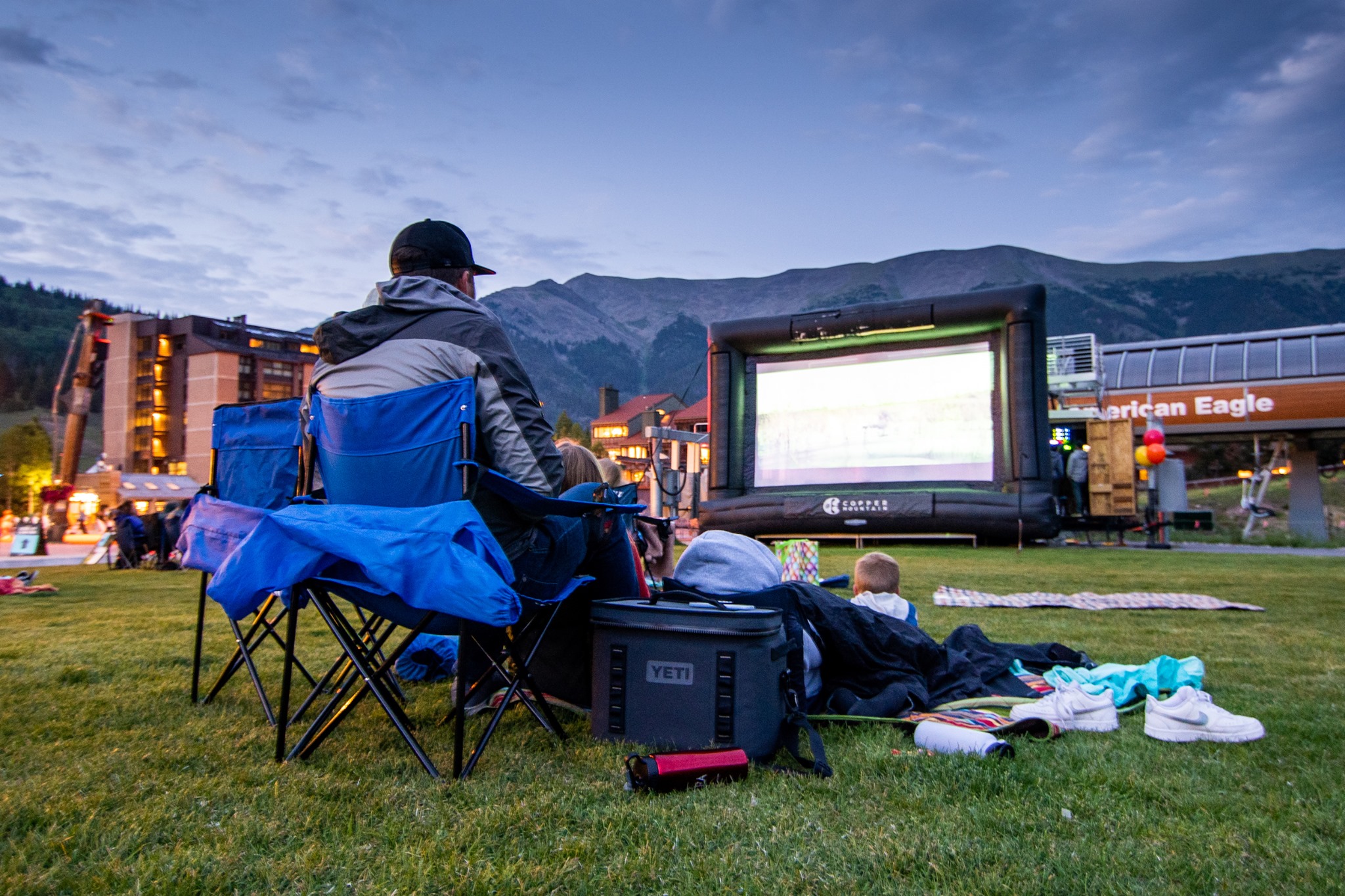 image of movie night at copper mountain