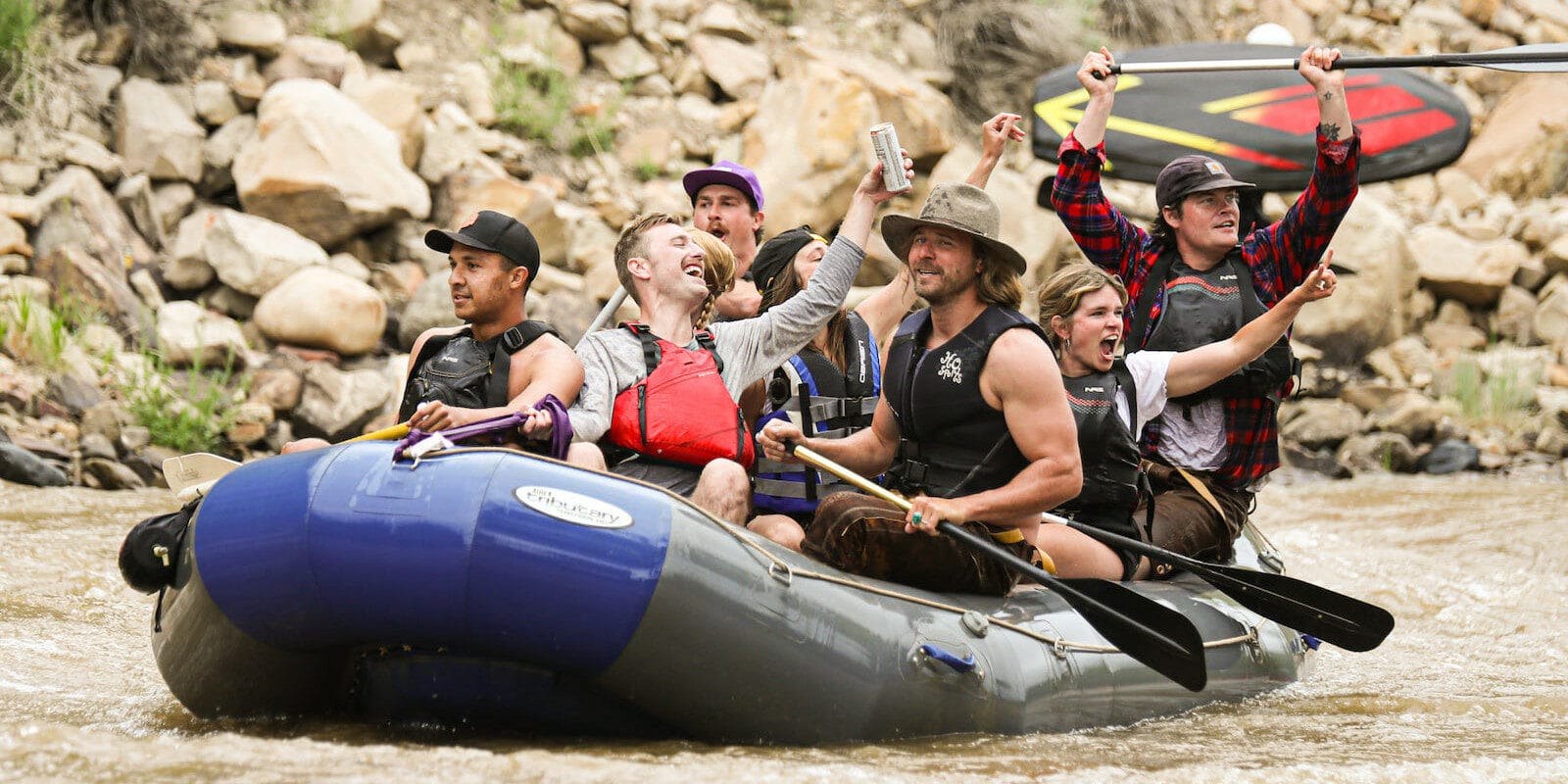 Image of people rafting at Animas River Days in Durango, Colorado