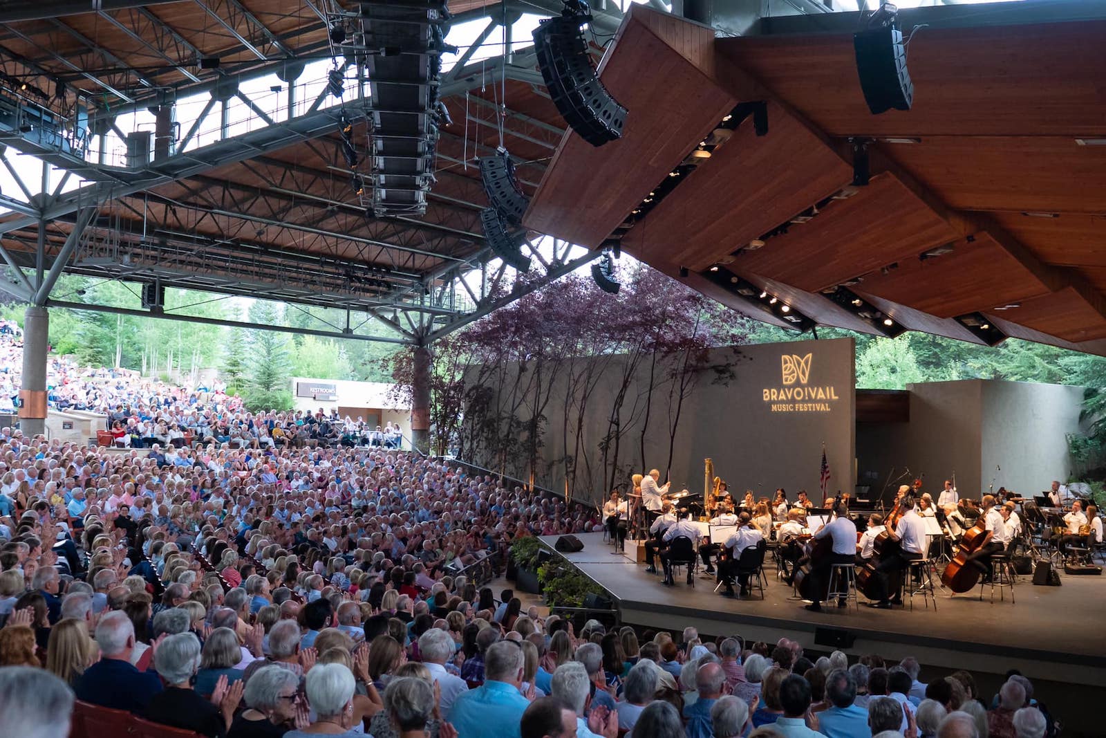 Image of the audience at the Bravo! Vail Music Festival in Colorado