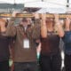 Image of people doing a skishot at the Breckenridge Hogfest: Bacon & Bourbon in Colorado