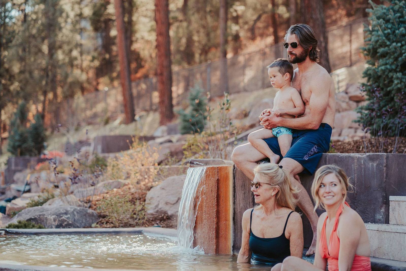 Image of a family at the Durango Hot Springs Resort & Spa in Colorado