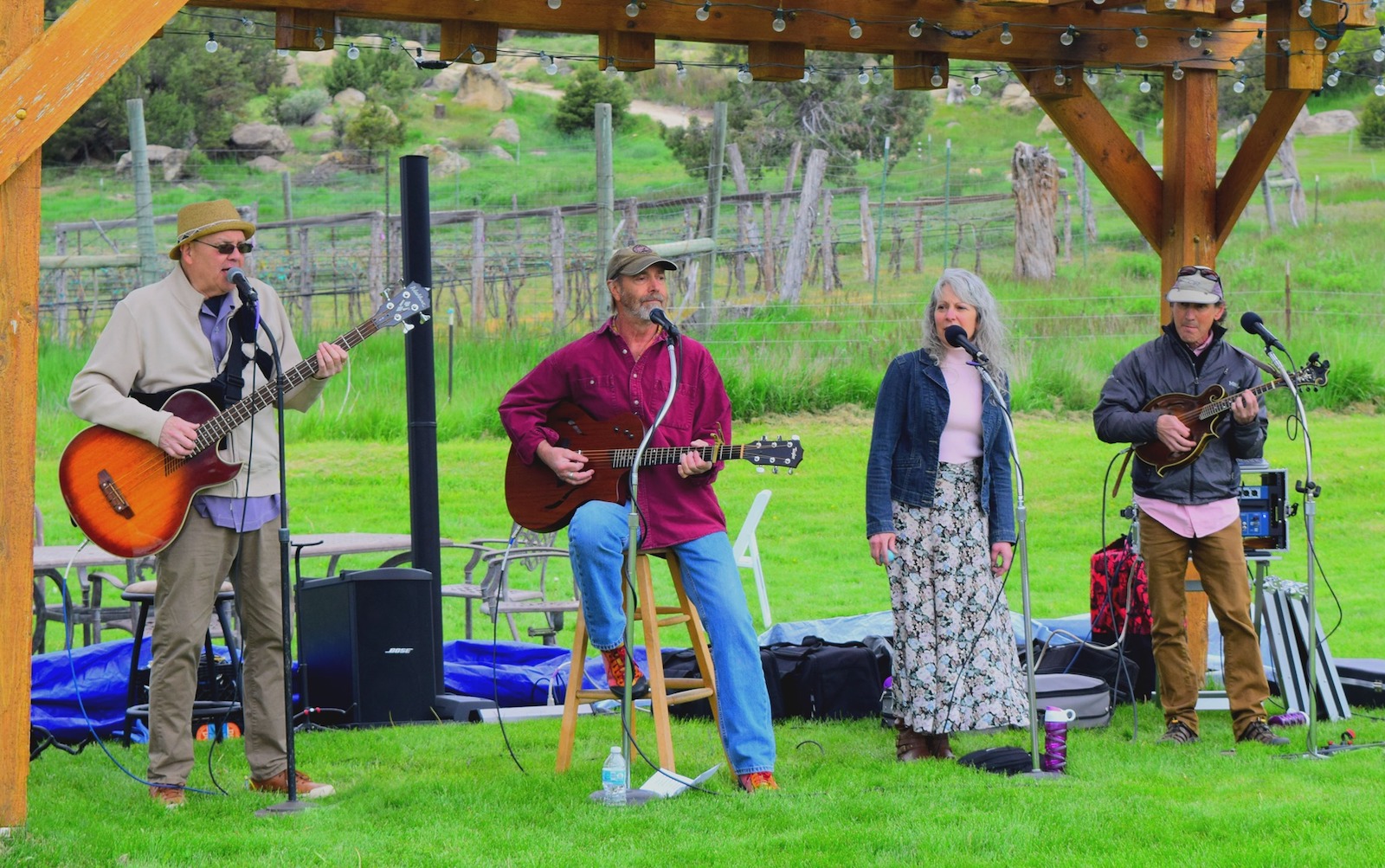 Image of a band performing at Fox Fire Farms in Colorado