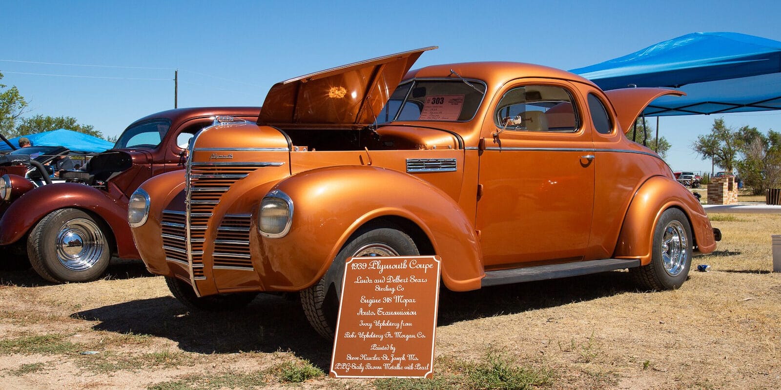 Image of a 1939 Plymouth Coup at the Friend of Raymer Car Show in Colorado