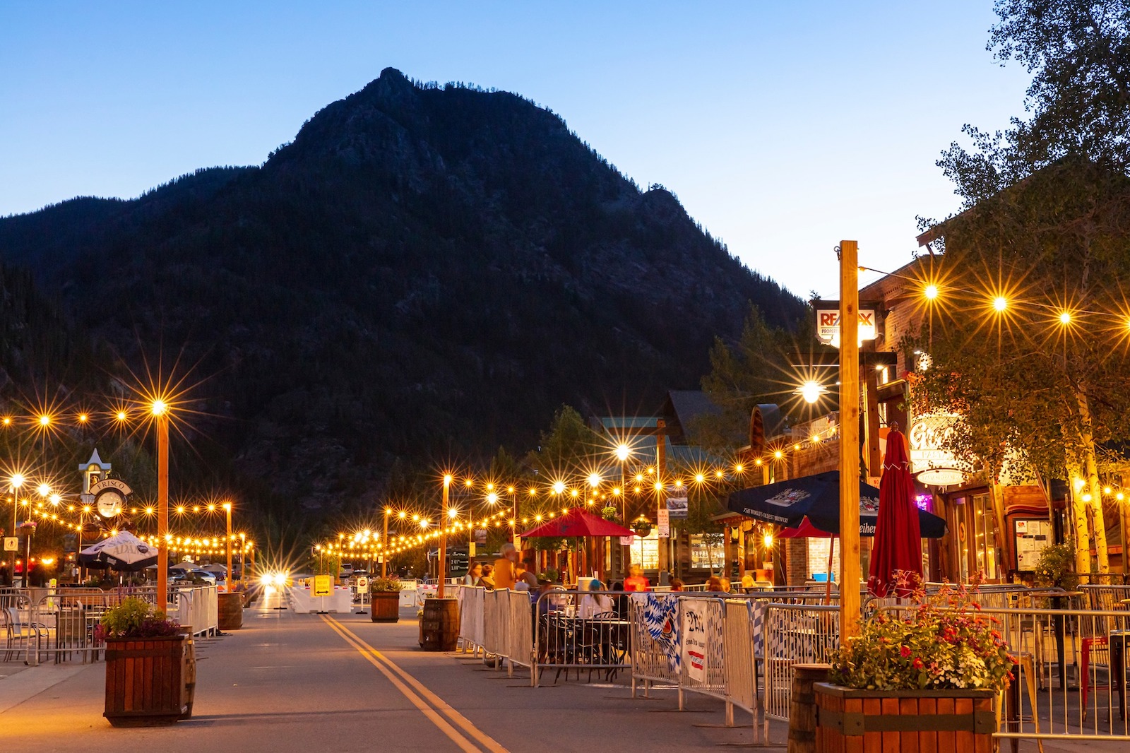 Image of Frisco, Colorado at sunset