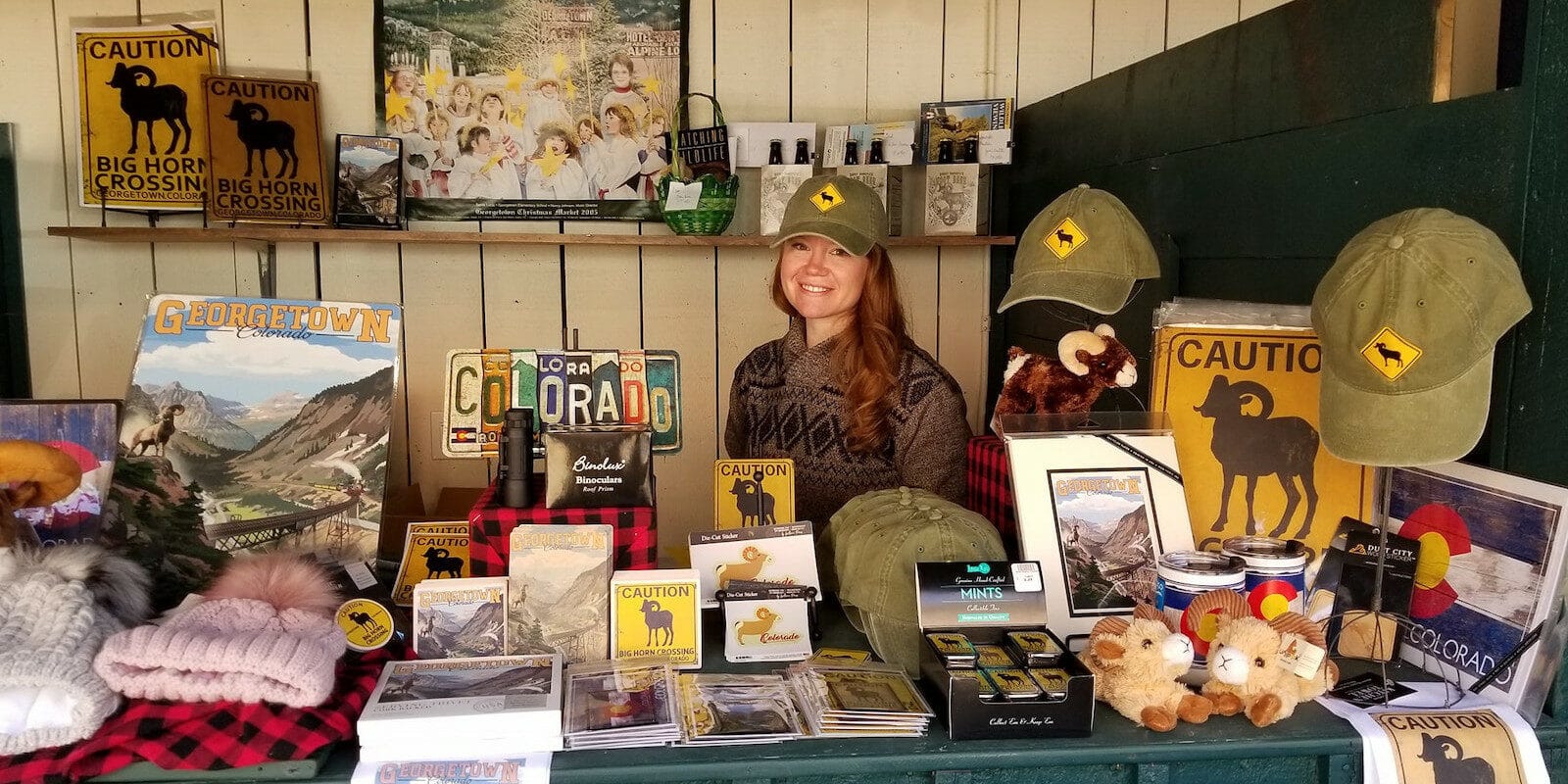 Image of a vendor at the Georgetown Bighorn Festival in Colorado