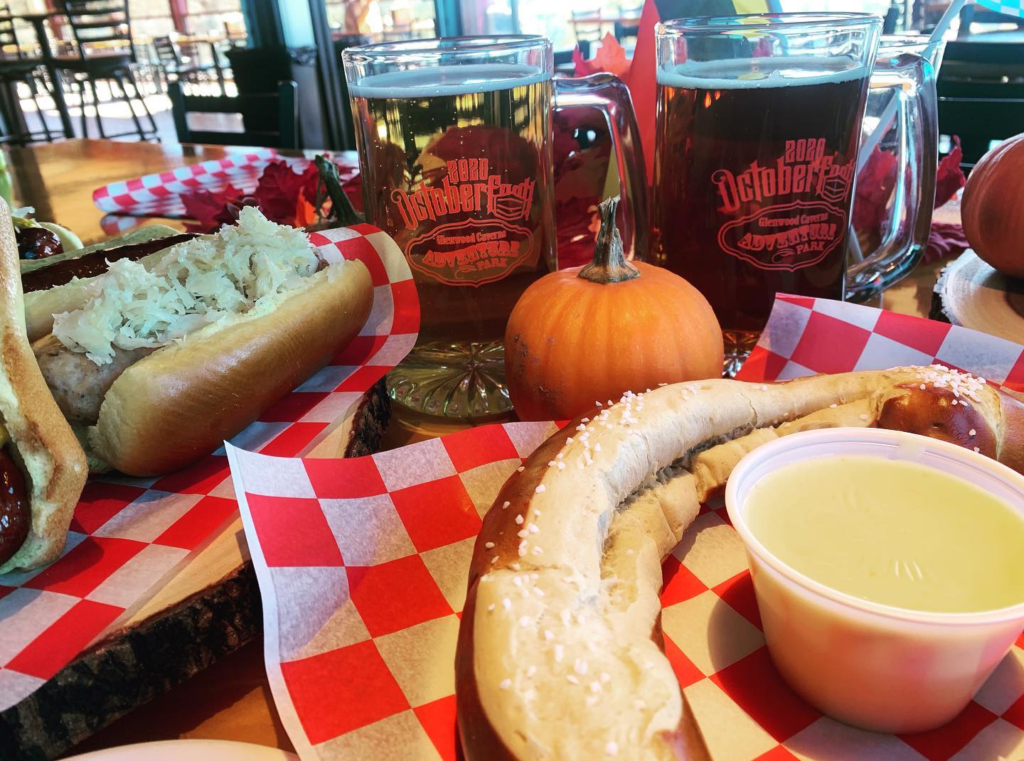 Image of food and beer from Glenwood Springs Octoberfest in Colorado