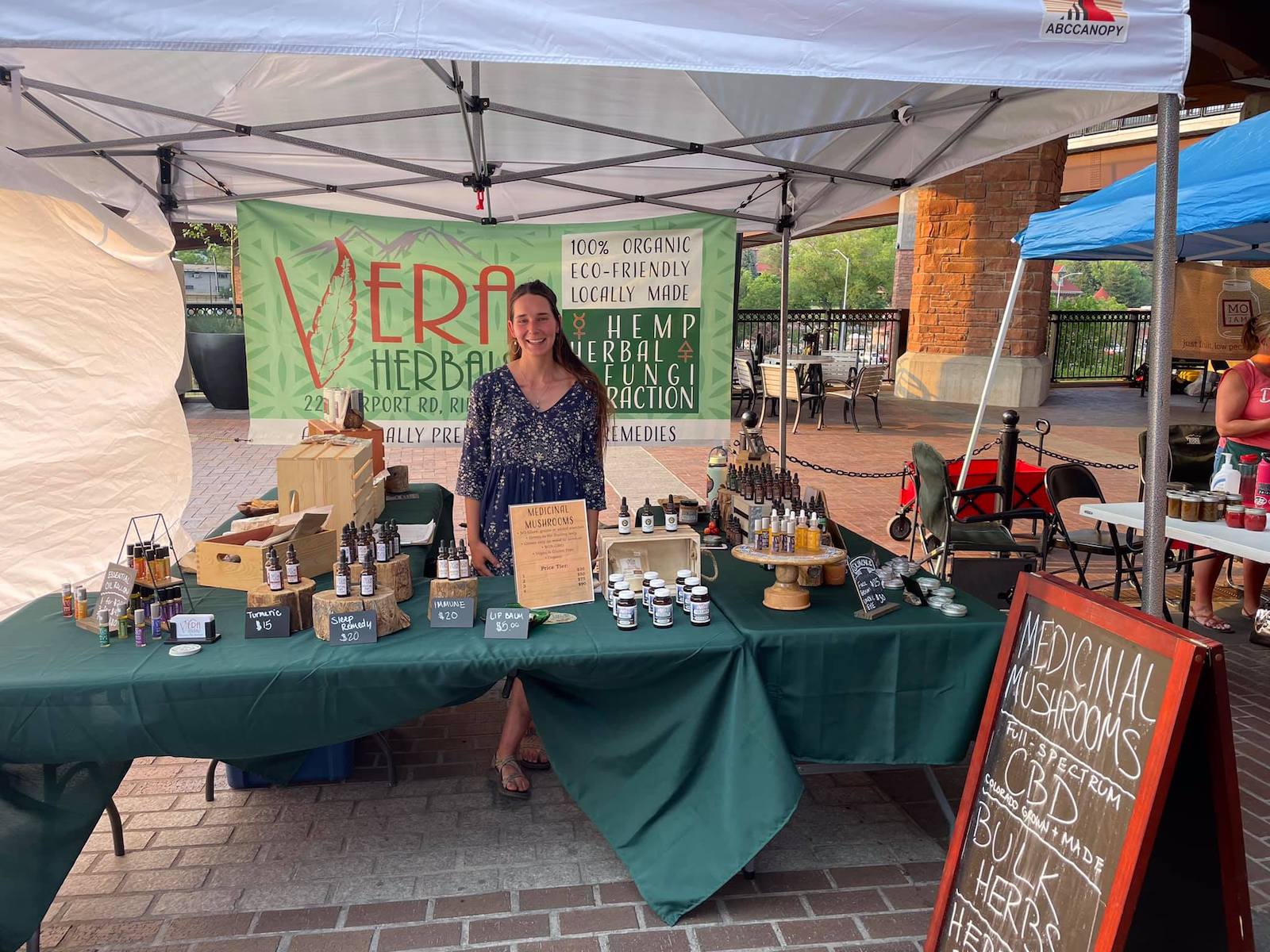 Image of a vendor at Glenwood's Downtown Market and Music Series in Colorado