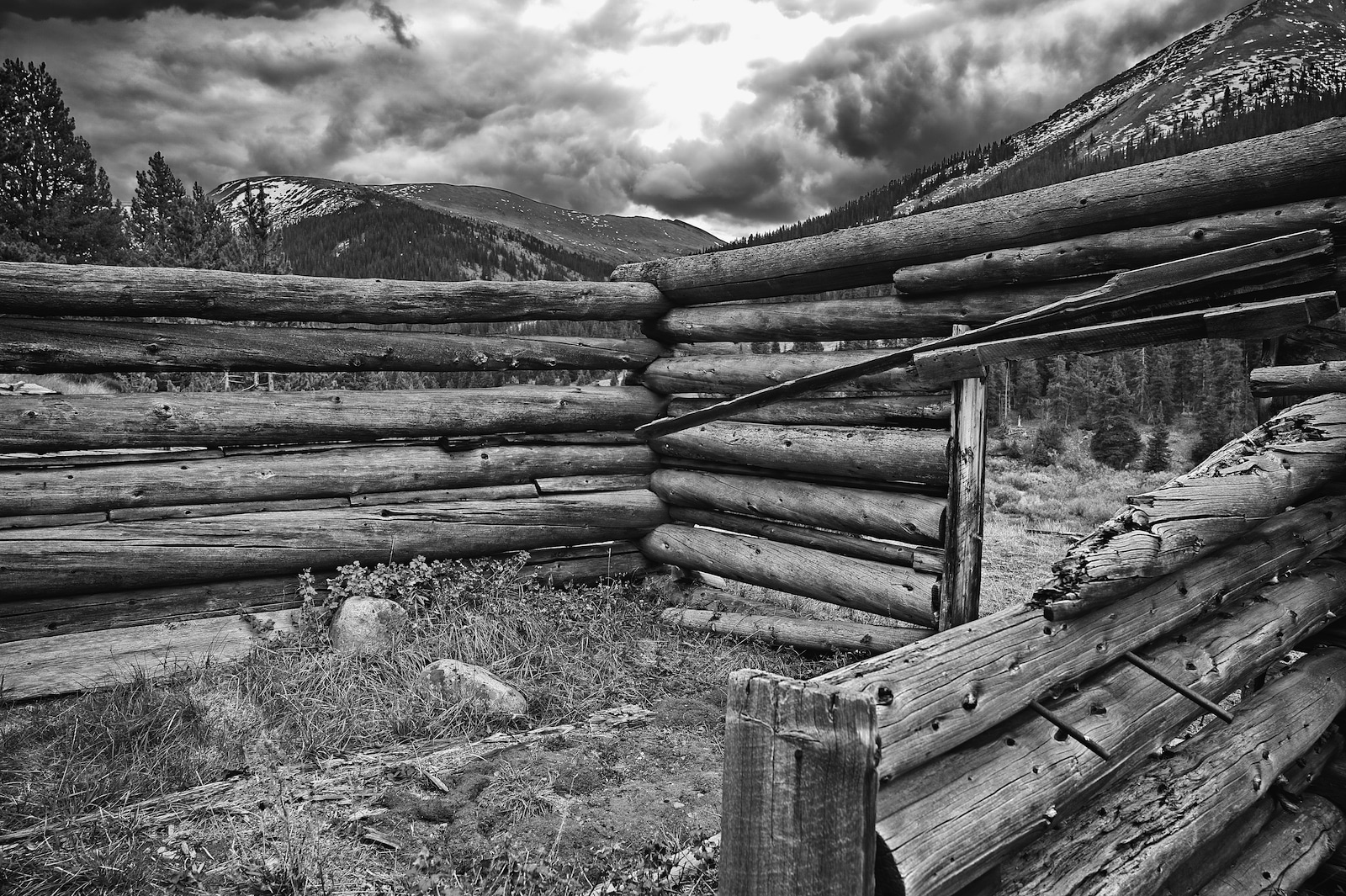 Independence Ghost Town Log Cabin near Aspen Colorado