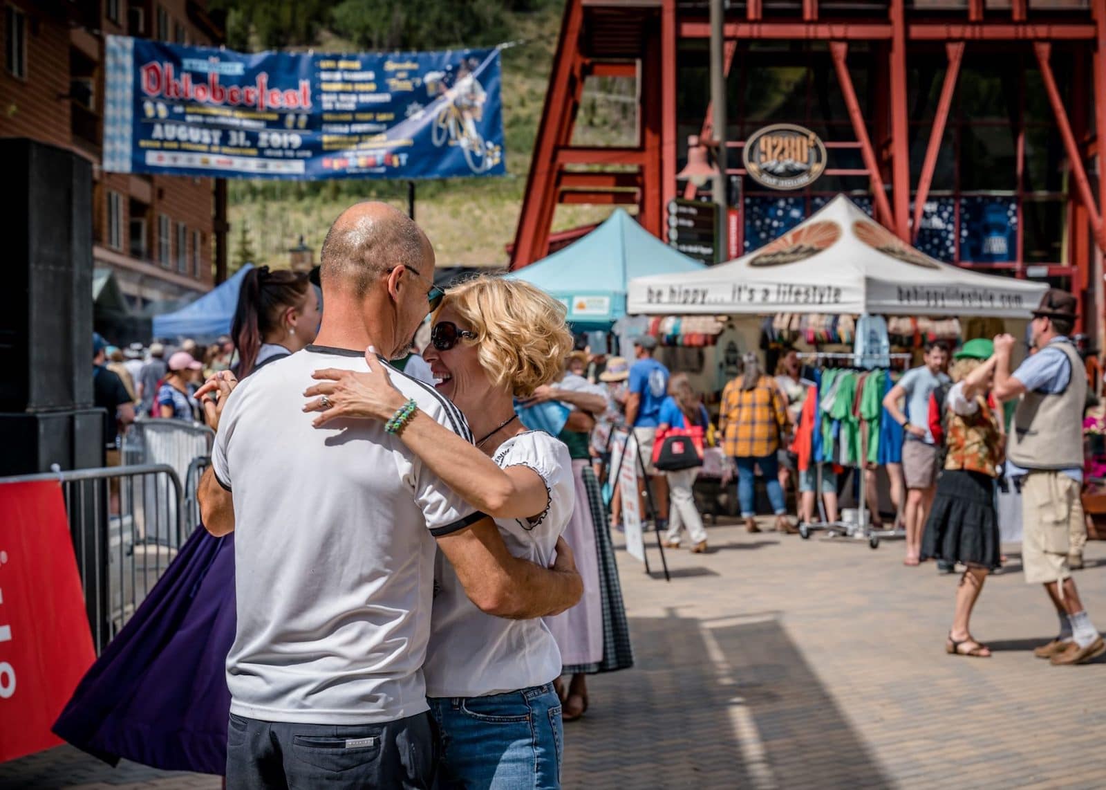 Image of a couple dancing at Oktoberfest in Keystone, Colorado