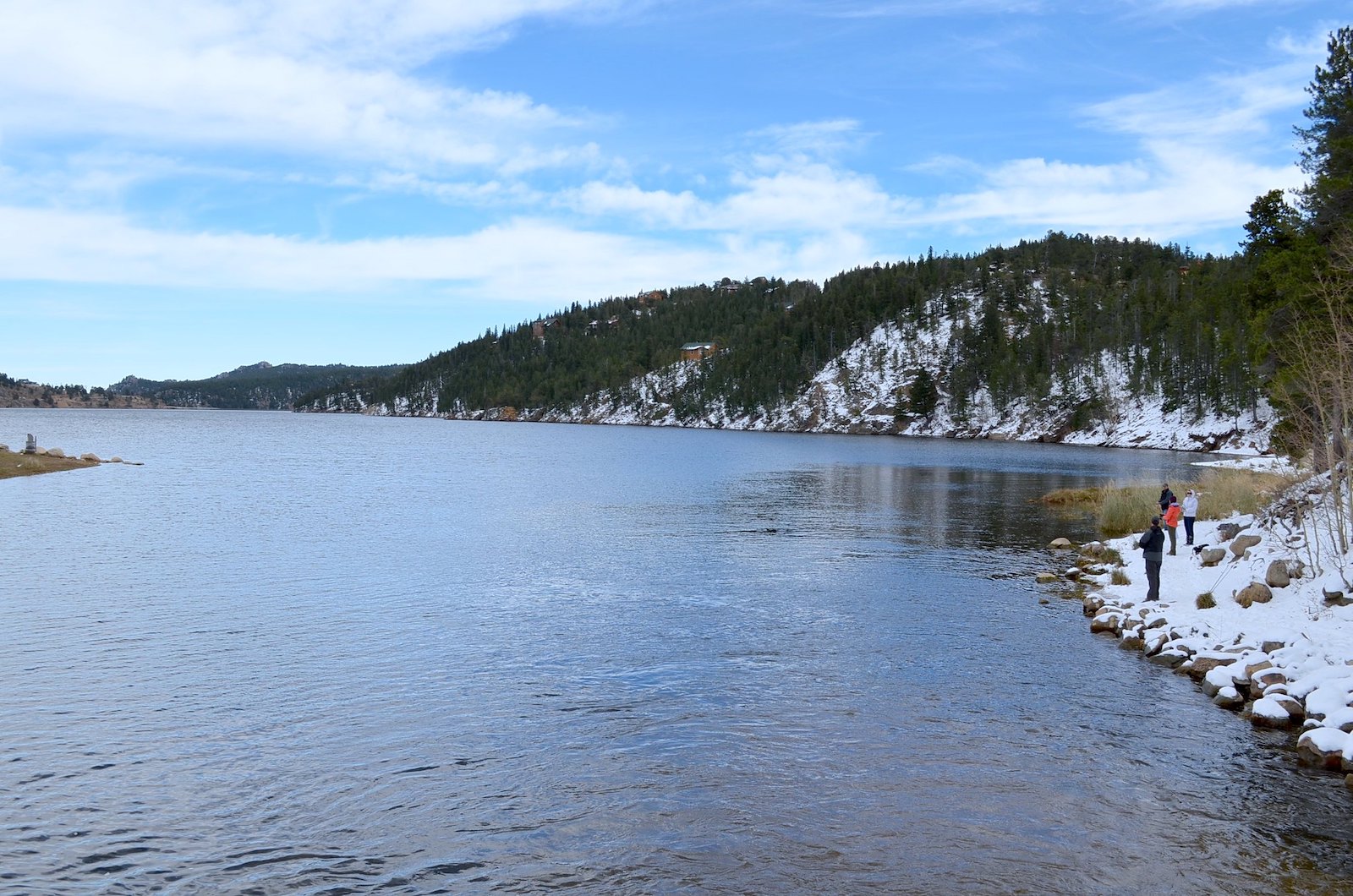 Image of a lake in winter in Nederland, Colorado