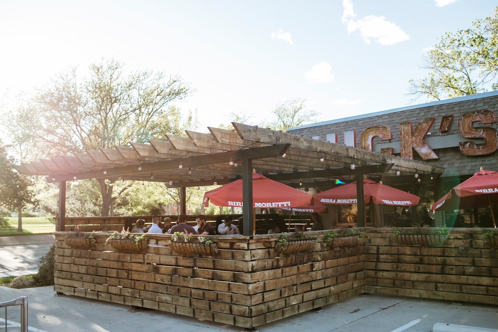 Image of the patio at Nick's Italian in Fort Collins, Colorado