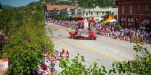 Image of the 4th of July Parade in Steamboat Springs, Colorado