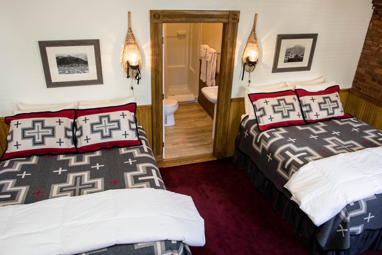 Image of a room in the Teller House Hotel in Silverton, Colorado