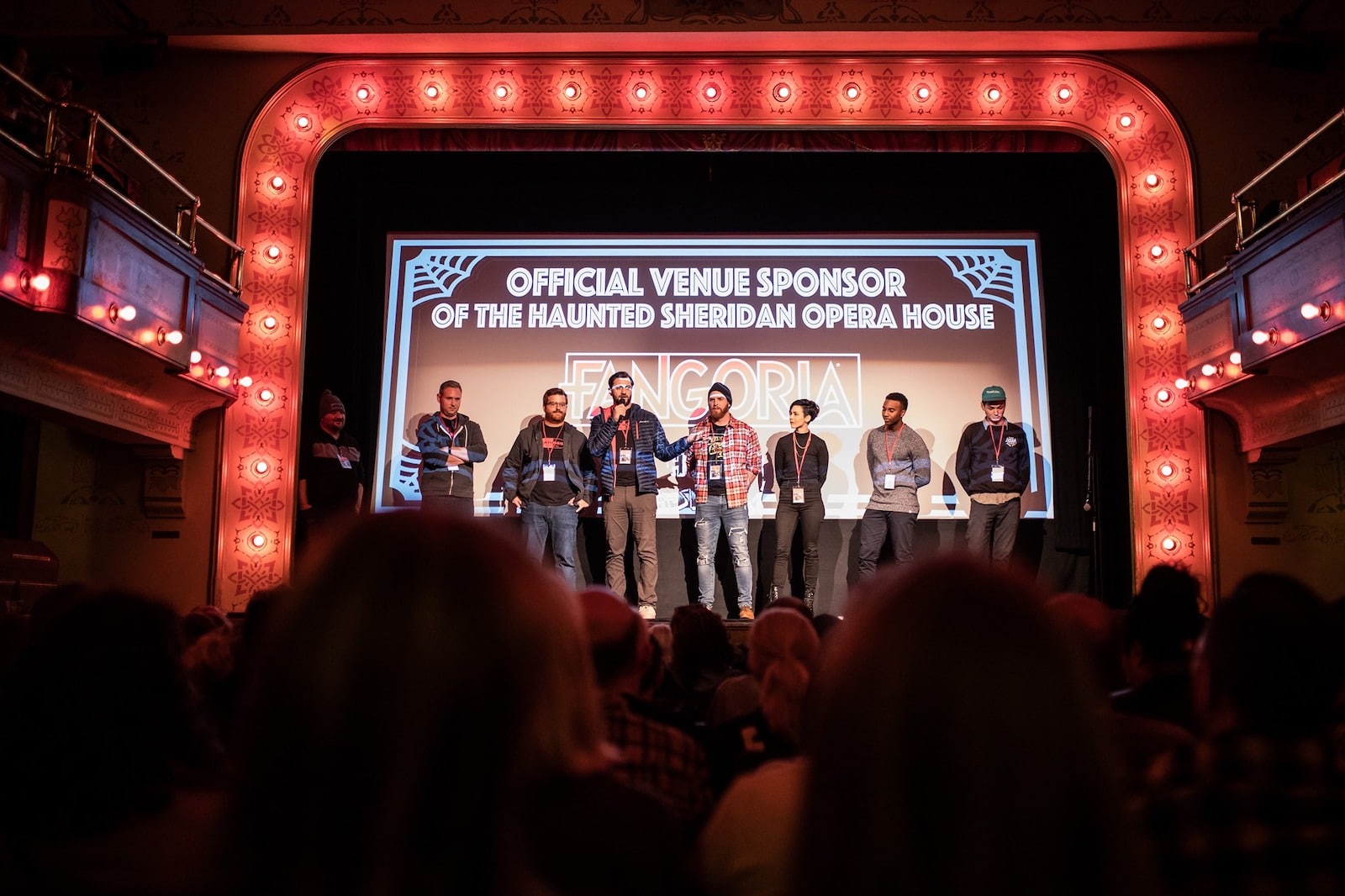 Image of the stage at the Telluride Horror Show in Colorado