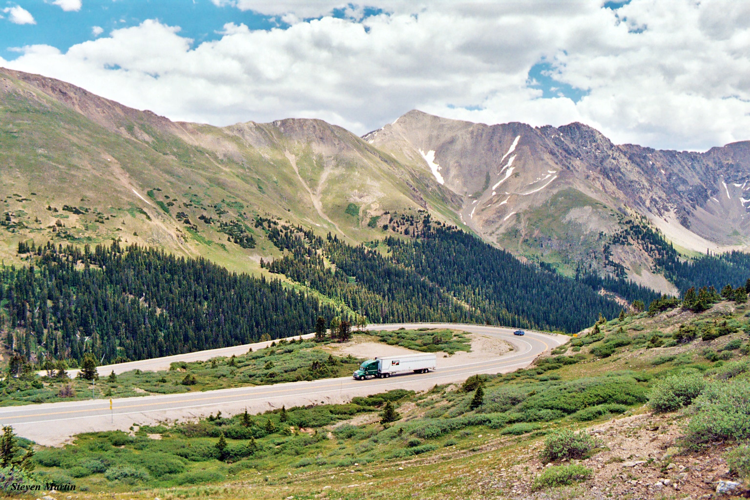 US 6 from below Loveland Pass, Colorado