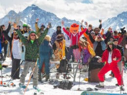 Image of people at Bud Light Spring Jam in Aspen, Colorado