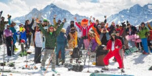 Image of people at Bud Light Spring Jam in Aspen, Colorado