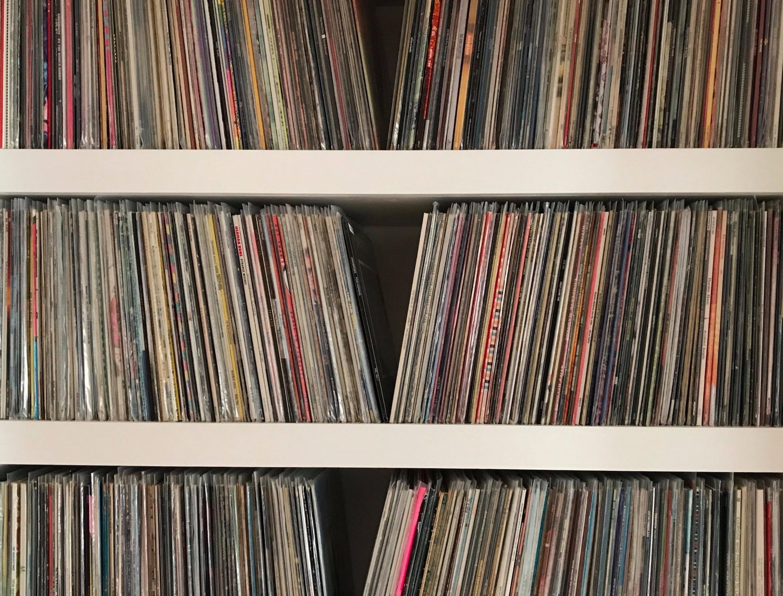 Image of records in a shelf