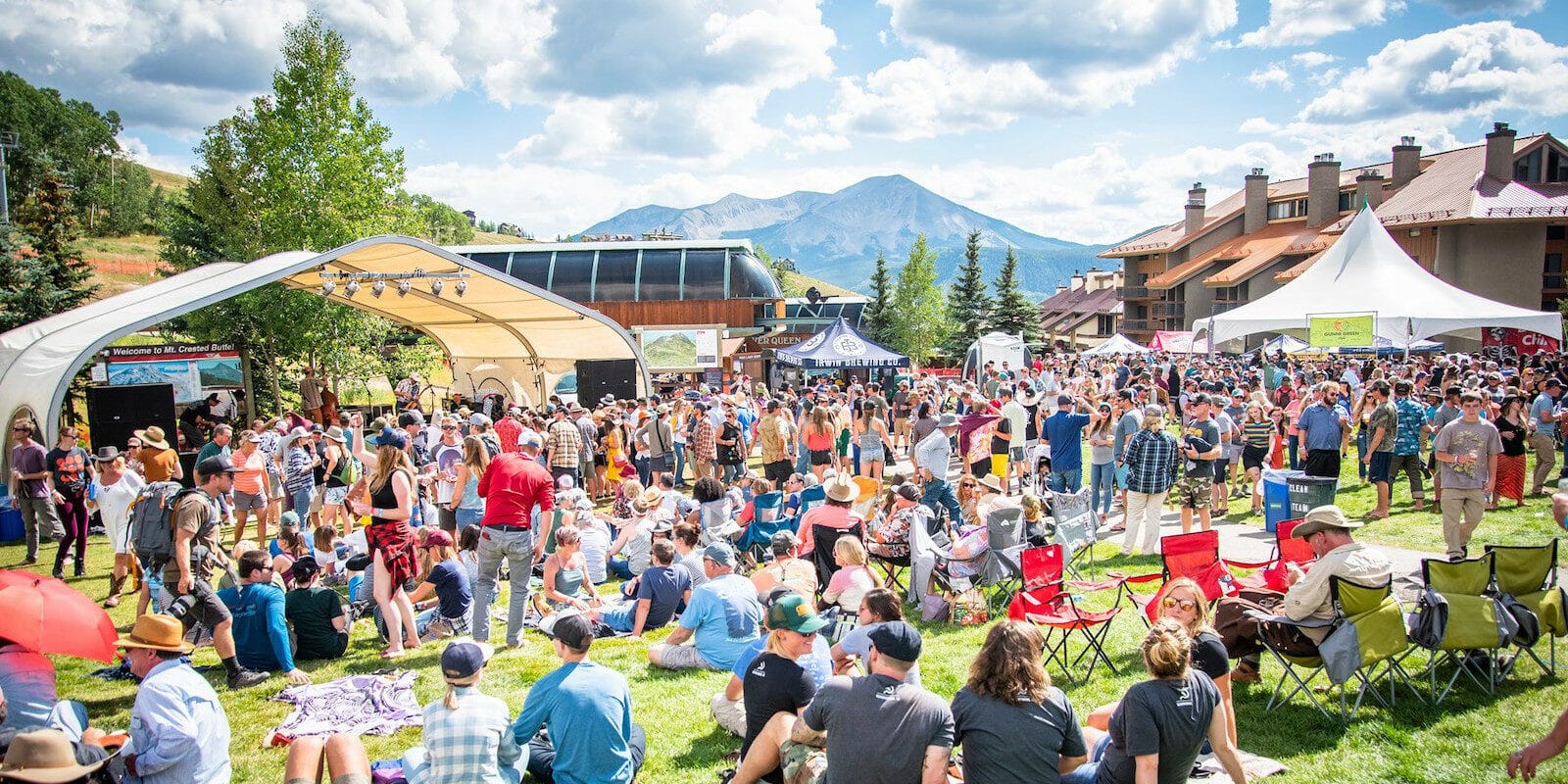 Image of people at the Crested Butte Chili & Beer Festival in Colorado