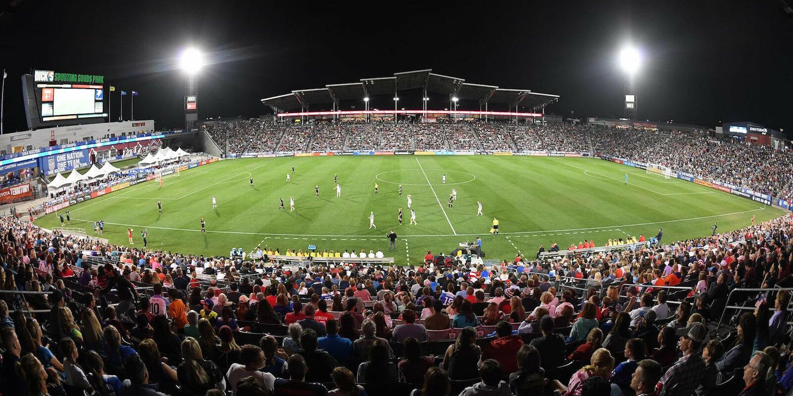 Image of the crowd at Dick's Sporting Goods Park in Colorado