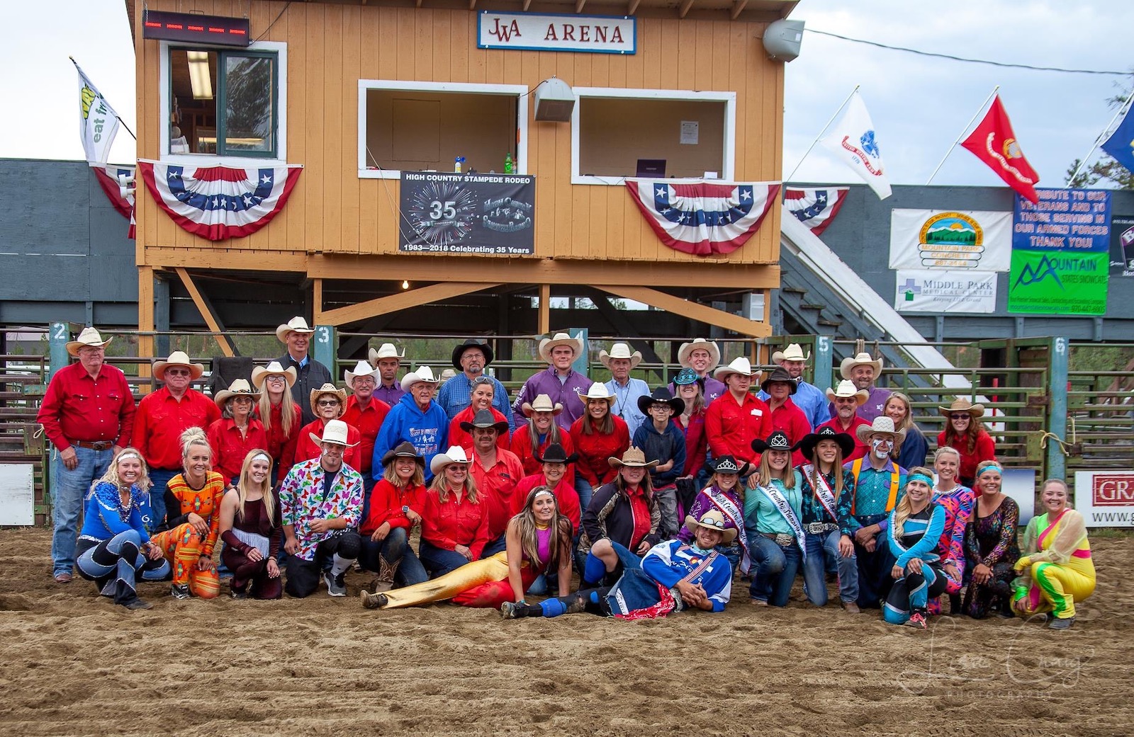 Image of the staff from the High Country Stampede Rodeo in Colorado